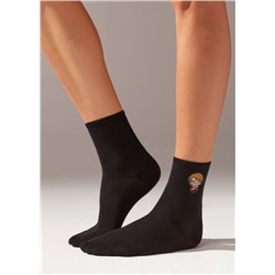 Kurze Socken mit Harry Potter-Applikation