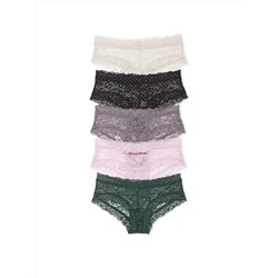 5-Pack Lace Cheeky Panties