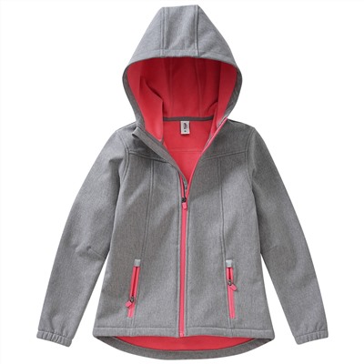 Mädchen Softshelljacke mit Kapuze
