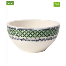 4er-Set: Schalen "Casale Blu - Dorina" in Grün/ Dunkelblau - 600 ml