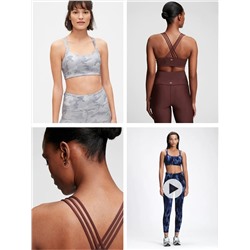 GapFit Eclipse Medium Support Strappy Sports Bra