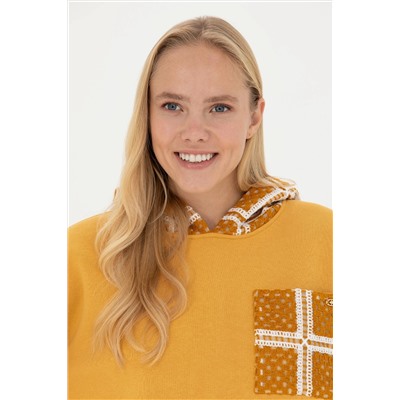 Kadın Hardal Sweatshirt