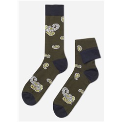 Kurze Herrensocken mit klassischem Muster