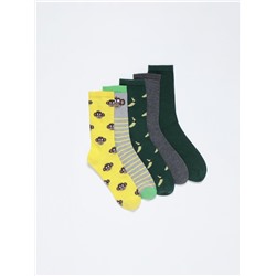 5-pack of monkey socks