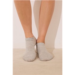 Pack 3 calcetines cortos grises lurex