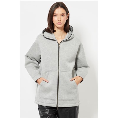 Sudadera con capucha - Gris jaspeado