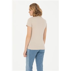 Kadın Taş Basic Polo Yaka Tişört