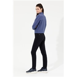 Kadın Lacivert Toothpick Fit Pantolon