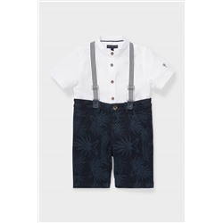Set - Shorts, Hemd und Hosenträger