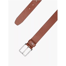Contrast Buckle Leather Belt