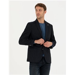 Lacivert Ekstra Slim Fit Blazer Ceket