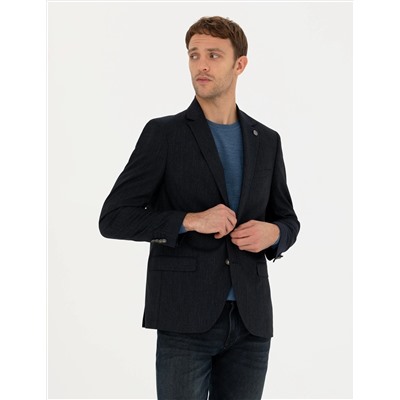 Lacivert Ekstra Slim Fit Blazer Ceket