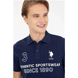 U.S. Polo Assn. Erkek Lacivert Polo Yaka T-shirt G081SZ011.000.1358167.VR033