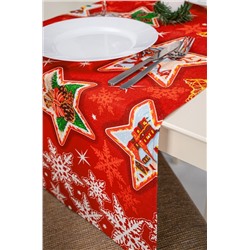 Дорожка на стол из рогожки 145x45 Happy Fox Home