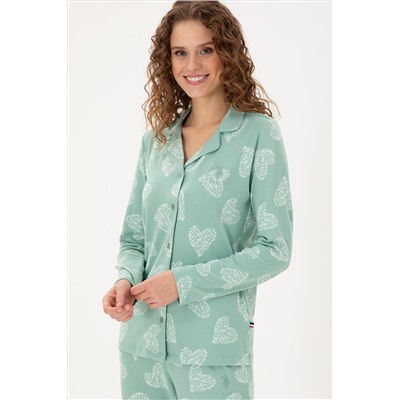 Kadın Mint Pijama Takımı