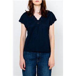 Top Azul marino