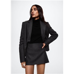Mini falda lana -  Mujer | MANGO OUTLET Melilla
