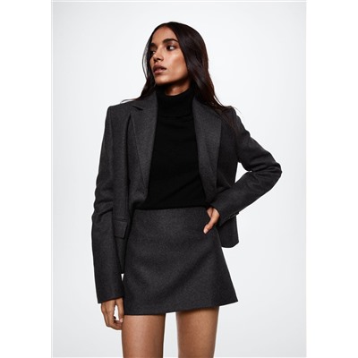 Mini falda lana -  Mujer | MANGO OUTLET Melilla