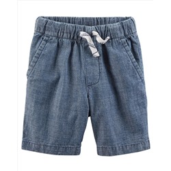 Easy Pull-On Chambray Shorts | carter's краснодар