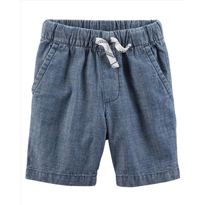 Easy Pull-On Chambray Shorts | carter's краснодар