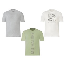 Michalsky Herren T-Shirt, mit Logo Applikation