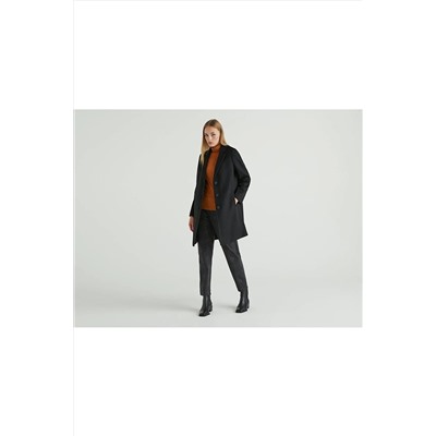 United Colors of Benetton Uzun Yün Karışımlı Palto 122A2YDTDN012-700