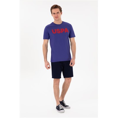 Erkek Regular Fit Bisiklet Yaka Kobalt Basic Tişört