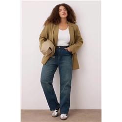 Mavi Yüksek Bel Straight Fit Denim Büyük Beden Jeans TBBSS24CJ00051