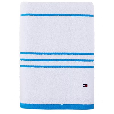 TOMMY HILFIGER Modern American Stripe 30" x 54" Cotton Bath Towel