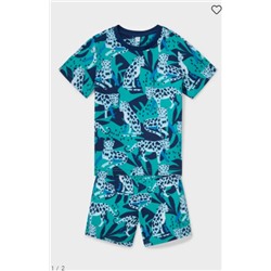 Shorty-Pyjama - Bio-Baumwolle - 2 teilig
