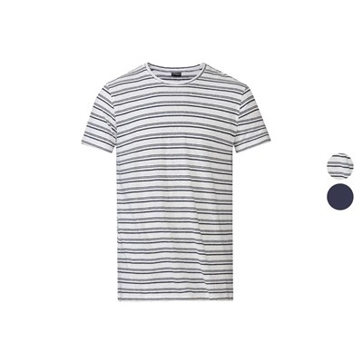 LIVERGY® Herren T-Shirt, körpernah geschnitten, mit Rundhalsausschnitt