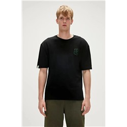 Bad Bear, Re-world 0 Yaka Erkek Tshirt - Siyah