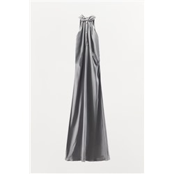 LIMITED EDITION SATIN CAPE DRESS