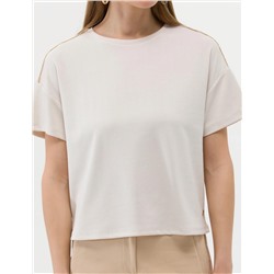 Krem Regular Fit Tişört