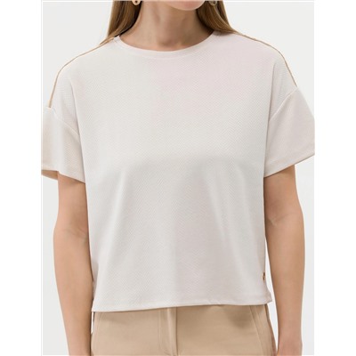 Krem Regular Fit Tişört