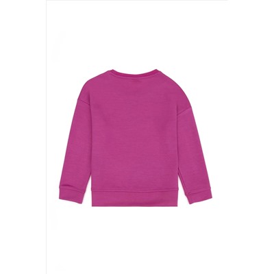 Kız Çocuk Menekşe Sweatshirt