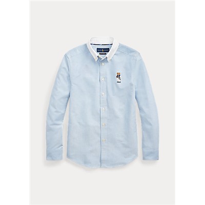 Boys 8-20 Football Bear Cotton Shirt