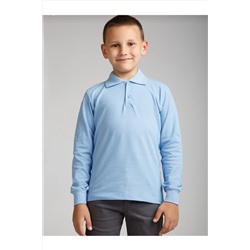 MaviMoure Unisex Çocuk Uzun Kol Polo Yaka Okul T-shirt UNIÇOCKPOLO74S