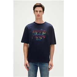 Bad Bear Walking Bad Siyah Oversize T-shirt Baskılı Erkek Tişört 23.01.07.016-C01