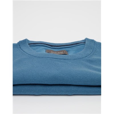 Knitted Jumper, Men, Blue