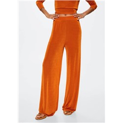 Pantalón fluido wideleg  -  Mujer | MANGO OUTLET Melilla