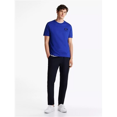 Embroidered Flag Crest T-Shirt