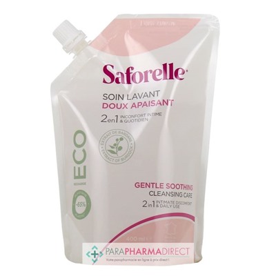 Saforelle Soin Lavant Doux Eco-Recharge 400ml