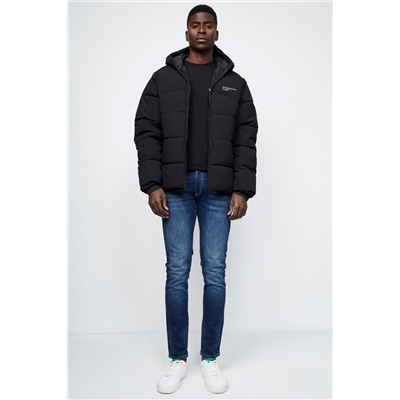 Anorak con capucha Negro