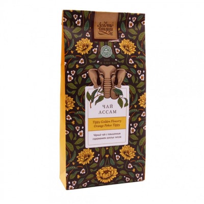 ЗОЛОТО ИНДИИ Assam Black tea Чай чёрный крупнолистовой 100г