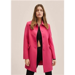 Abrigo entallado botones  -  Mujer | MANGO OUTLET Melilla
