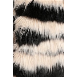 Chaqueta corta peluche animal print