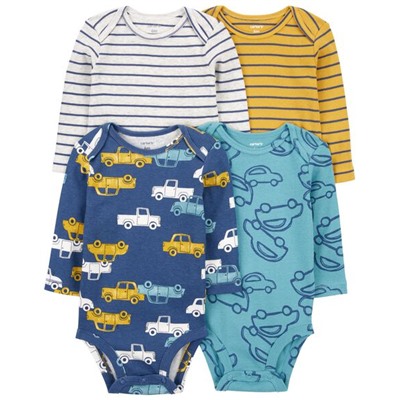 Baby 4-Piece Long-Sleeve Bodysuits