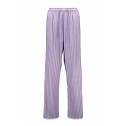 Pantalón largo franela print rayas multicolor