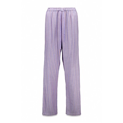 Pantalón largo franela print rayas multicolor